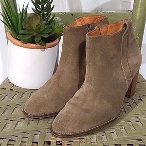 Madewell The Billie Suede Ankle Boots Booties Sz. 8